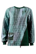 Load image into Gallery viewer, Green &amp; Grey Strata Sweatshirt - BOO PALA LONDON