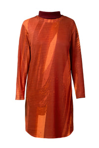 Red Hues Midi Knit Dress - BOO PALA LONDON