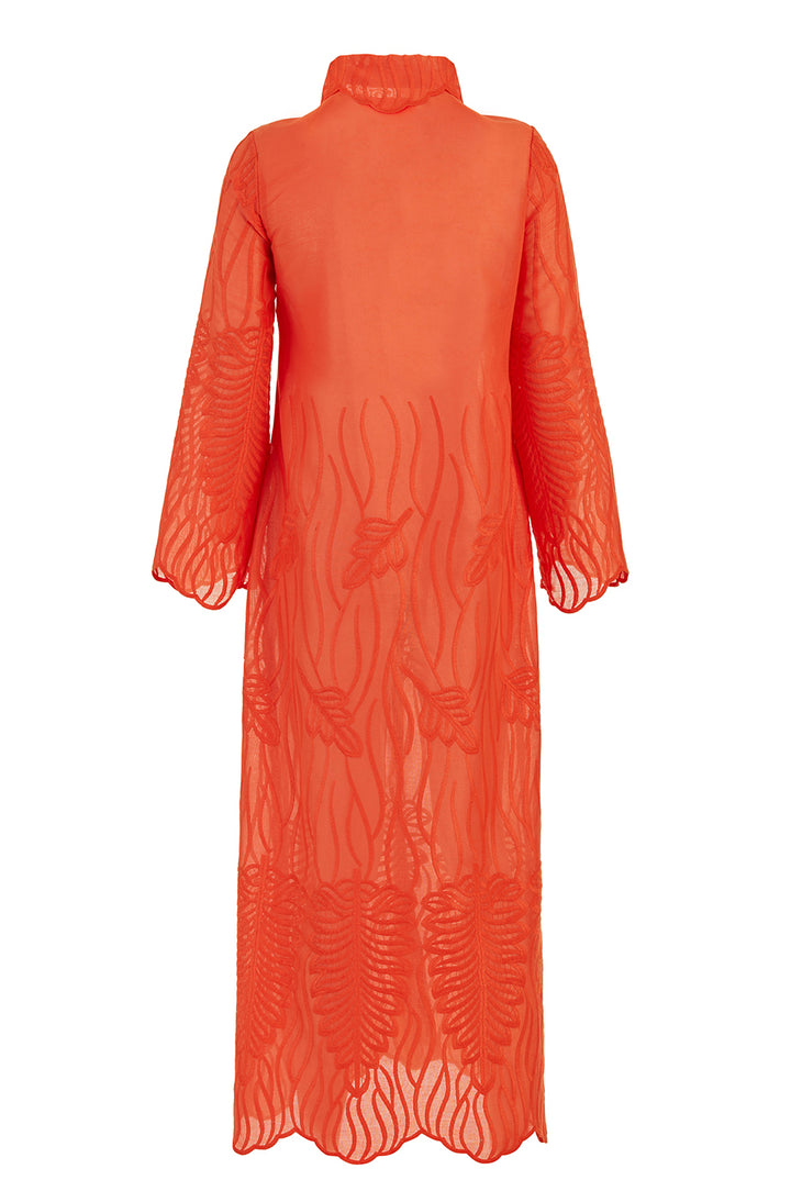 Recycled Alanis Kaftan - Orange by Boo Pala London, view 2