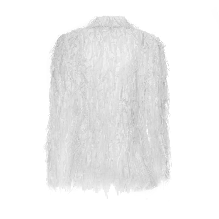 White Ribbon Blazer Jacket - BOO PALA LONDON