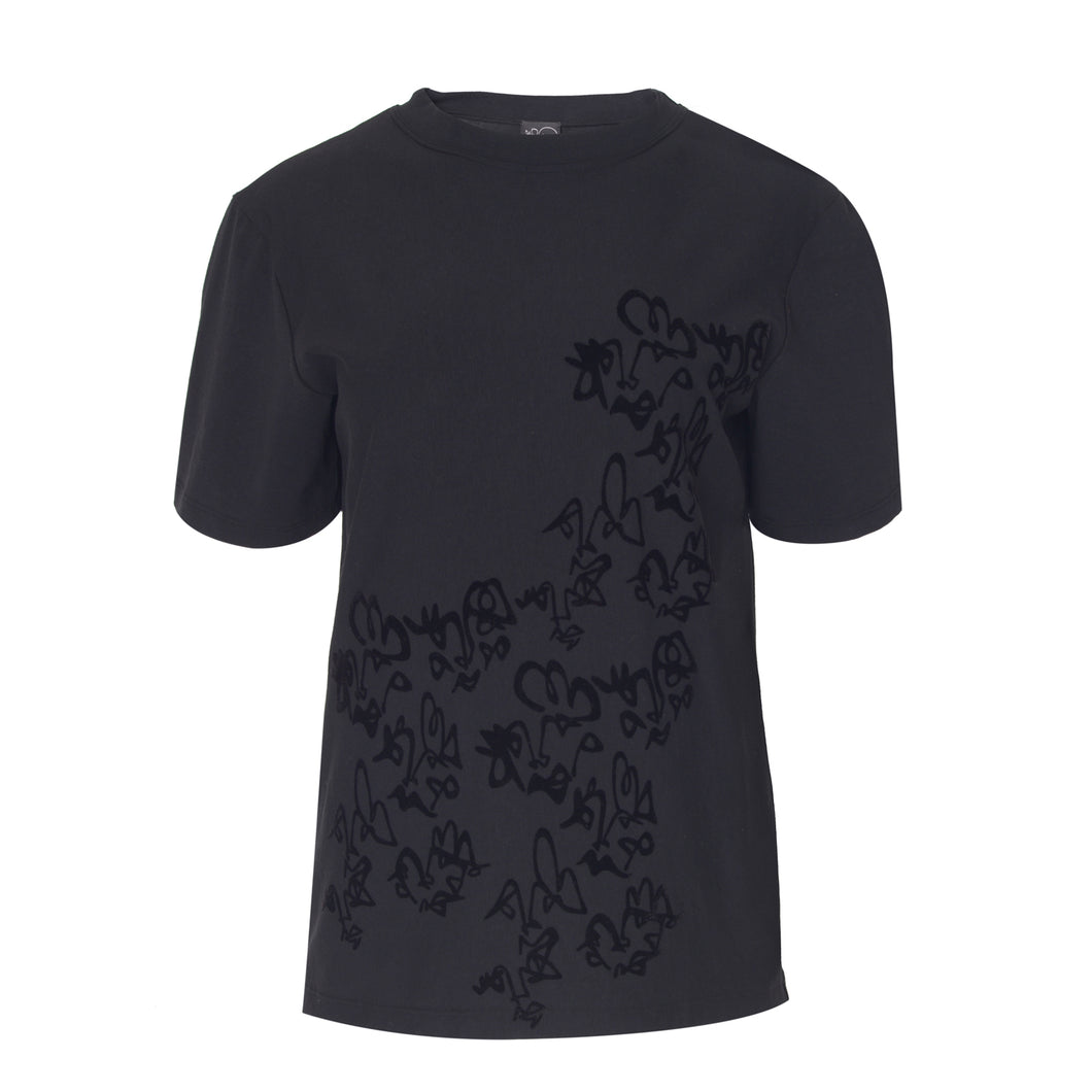 Black Doodle T-Shirt - BOO PALA LONDON