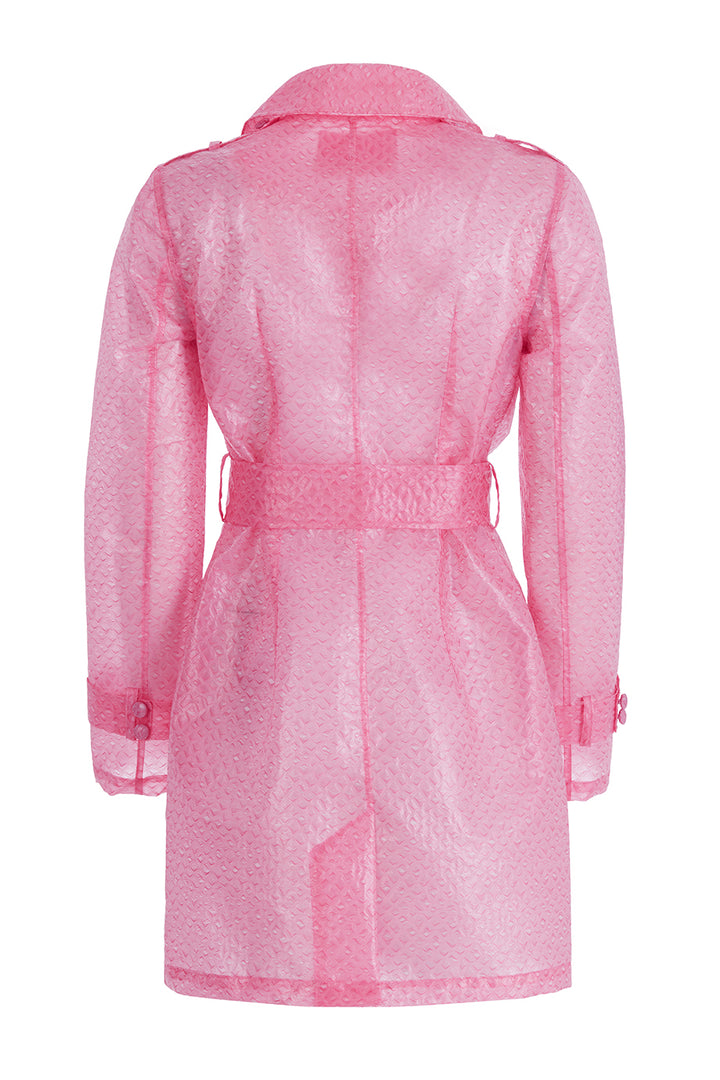 Cotton Candy Raincoat by Boo Pala London, view 2