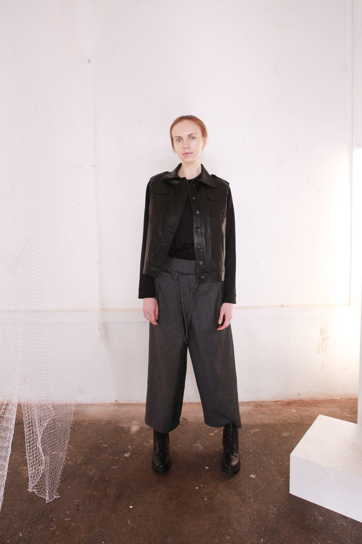 Alter Ego Leather Biker Jacket - BOO PALA LONDON