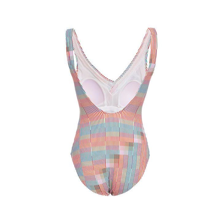 Stripe Lines Swimsuit by Boo Pala London, view 2
