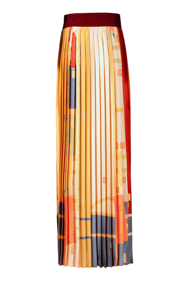 Pleated Plans Maxi Skirt - BOO PALA LONDON
