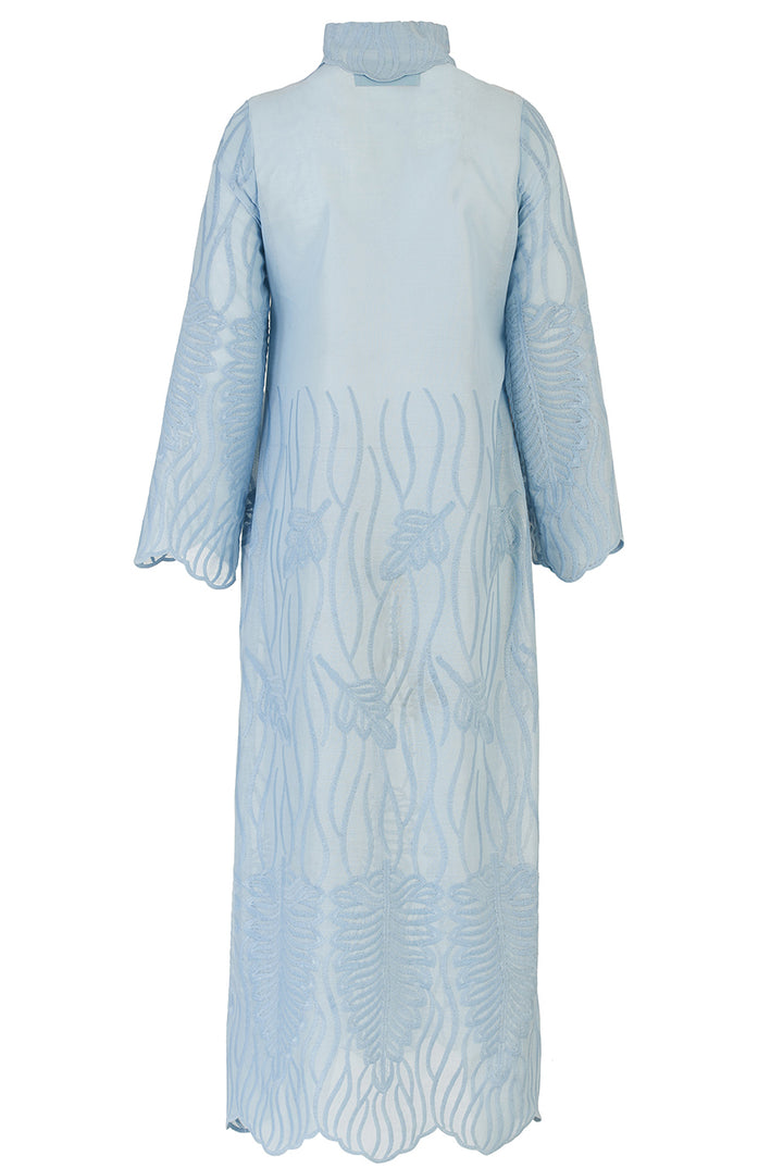 Recycled Alanis Kaftan - Baby Blue by Boo Pala London, view 2