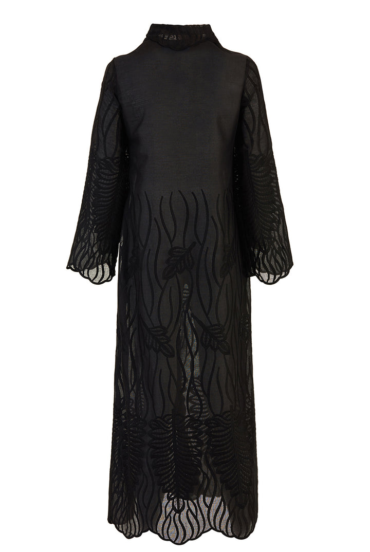 Recycled Alanis Kaftan - Black by Boo Pala London, view 2