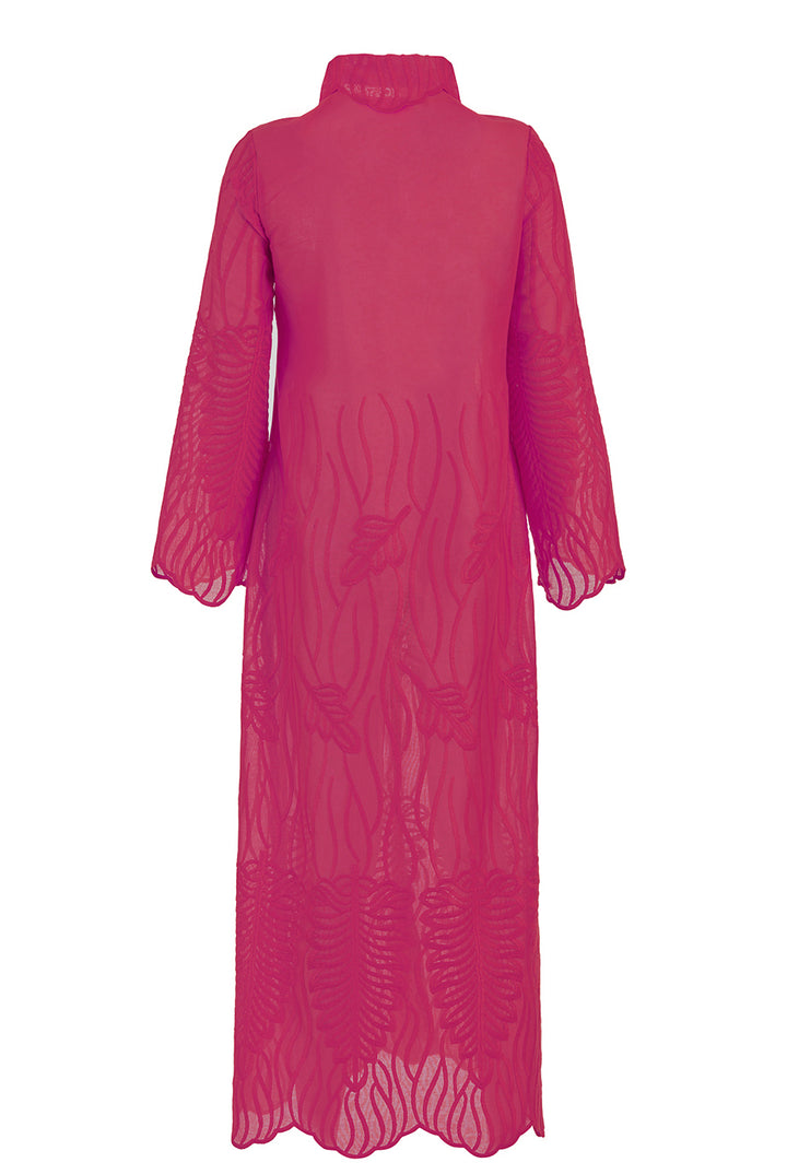Recycled Alanis Kaftan - Carmine by Boo Pala London, view 2
