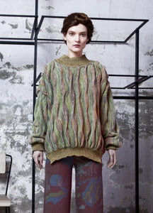 Soil Shades Oversized Wool Sweater - BOO PALA LONDON