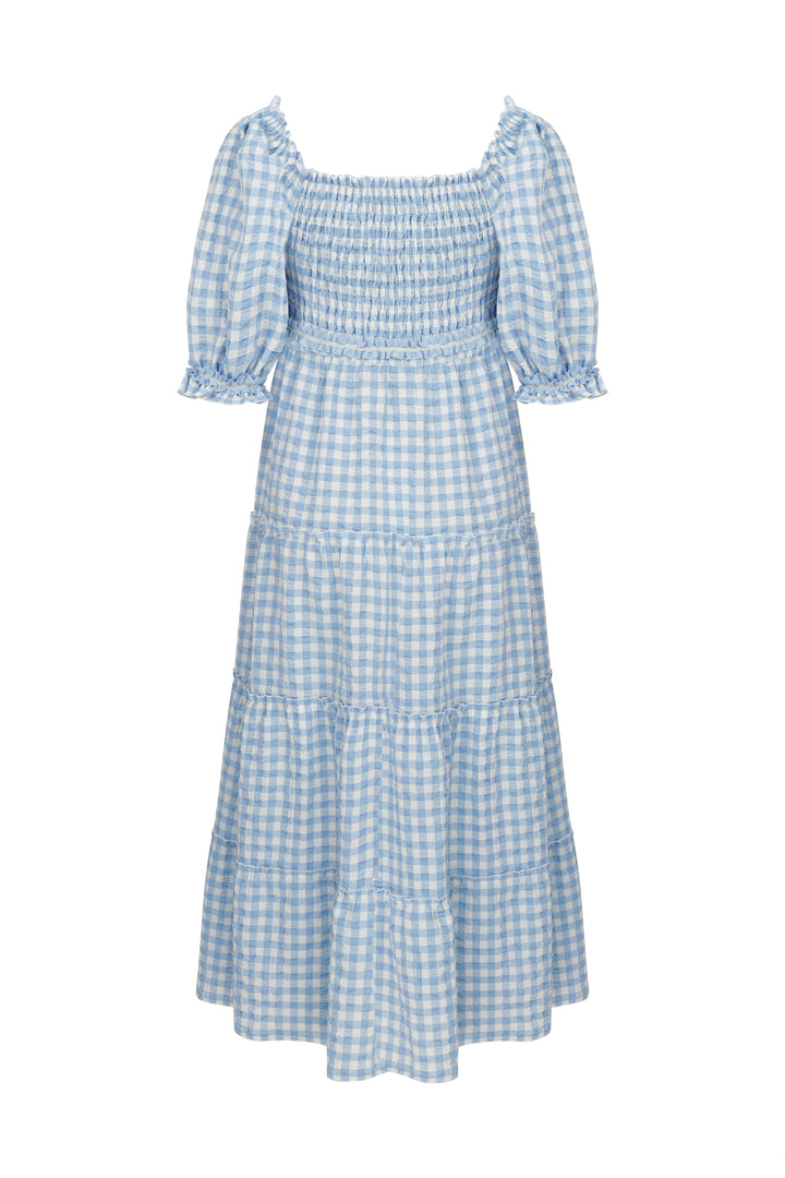 Yua Dress - Baby Blue by Boo Pala London, view 2