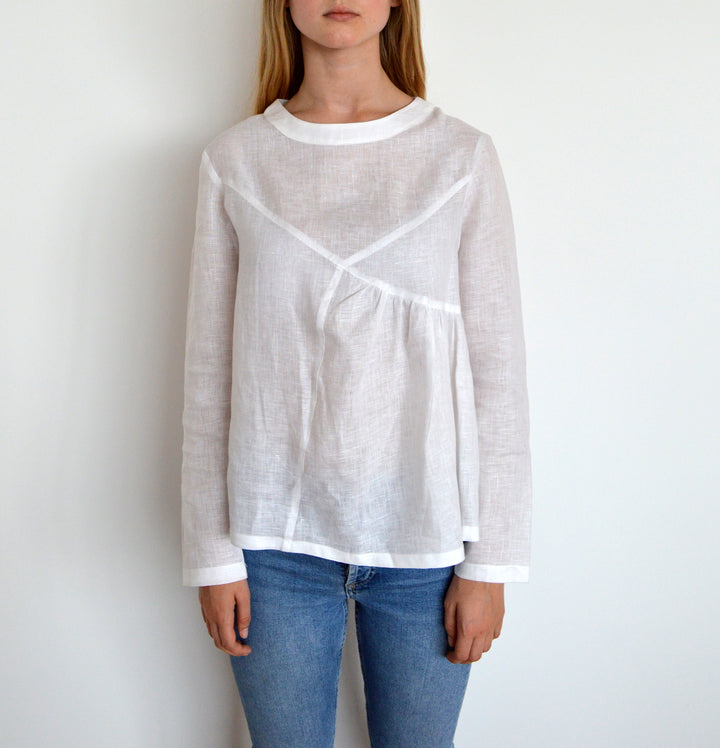 Rafa Linen Blouse - BOO PALA LONDON