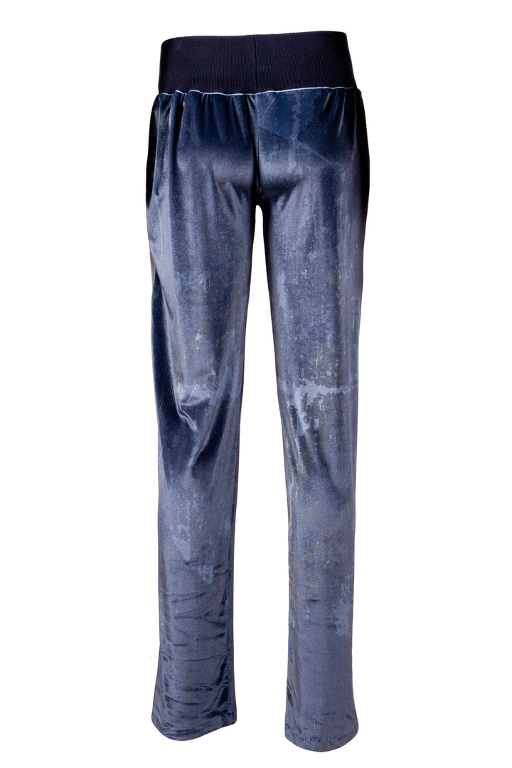 Dark Navy Shades Sweatpants with Reflective Detail by Boo Pala London, view 2