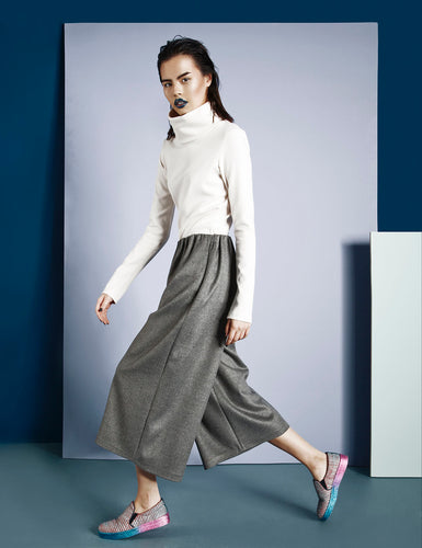 RIKA TROUSERS - GREY - BOO PALA LONDON