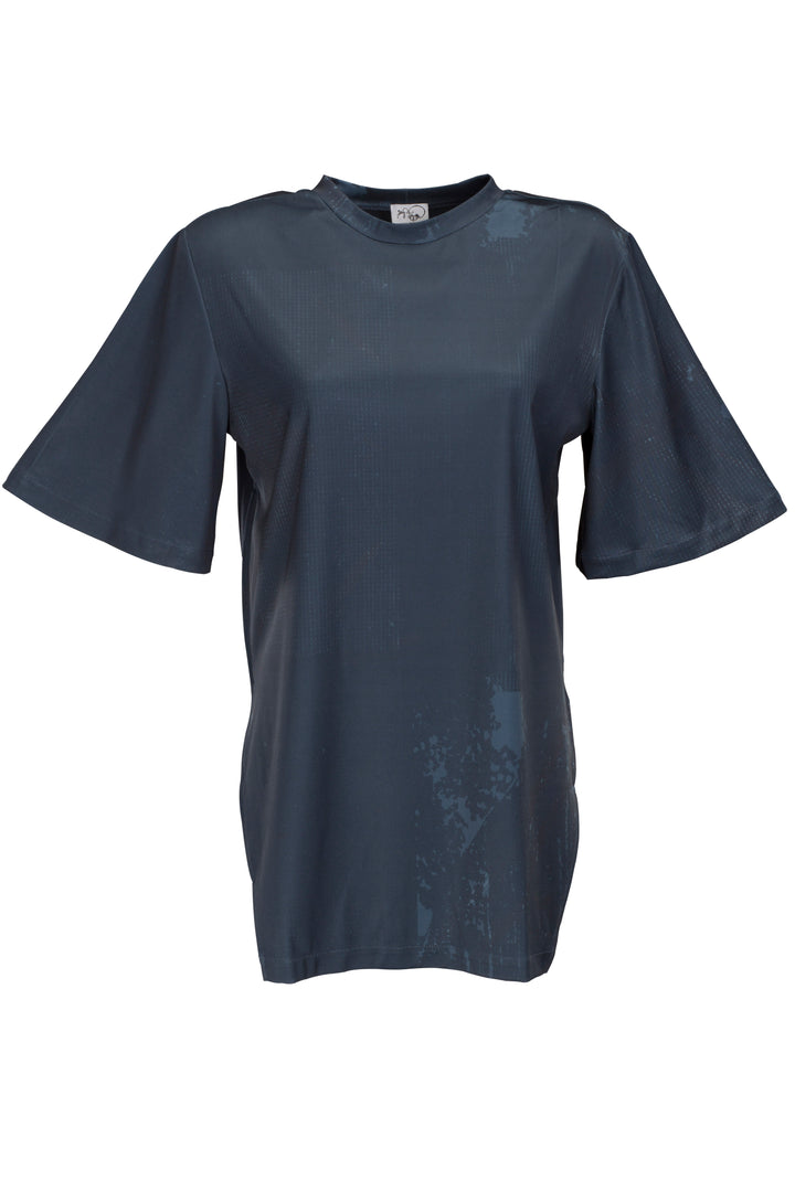 Unisex Navy Strata Hues T-Shirt - BOO PALA LONDON