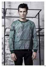 Load image into Gallery viewer, Green &amp; Grey Strata Sweatshirt - BOO PALA LONDON